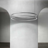 Compendium Circle Pendant By LucePlan, Finish: Aluminium