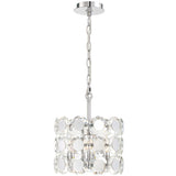 Perrene Drum Chandelier By Eurofase, Size: Small
