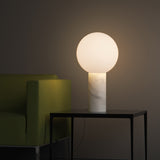 Pilar Table Lamp By Pablo, Finish: Carrara White