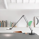 Berenice Large Table Lamp by Luceplan, Color: White Satin, Pink, Yellow, Sage Green - Foscarini, Black, Aluminium - Foscarini, Finish: Aluminum, Black, | Casa Di Luce Lighting