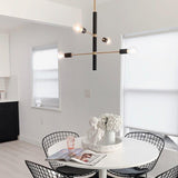 Astrid Chandelier by Mitzi, Finish: Aged Brass/Black-Mitzi, Polished Nickel/Black-Mitzi, Number of Lights: 4, 8, 12, | Casa Di Luce Lighting