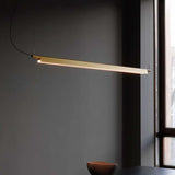 Compendium LED Linear Suspension by Luceplan, Finish: Aluminum, Black, Brass, Light Option: 2700K LED, 3000K LED, | Casa Di Luce Lighting