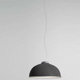 Farel Acoustic Suspension by Luceplan, Color: Light Grey/Dark Grey, Dark Grey/Raw White, Rust/Dark Grey, Aquamarine/Raw White, Finish: Matt Black, Matt Aluminum, Matt Brass, Light Option: 2700K LED, 3000K LED, 3500K LED | Casa Di Luce Lighting