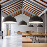 Farel Acoustic Suspension by Luceplan, Color: Light Grey/Dark Grey, Dark Grey/Raw White, Rust/Dark Grey, Aquamarine/Raw White, Finish: Matt Black, Matt Aluminum, Matt Brass, Light Option: 2700K LED, 3000K LED, 3500K LED | Casa Di Luce Lighting