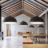 Farel Acoustic Suspension by Luceplan, Color: Light Grey/Dark Grey, Dark Grey/Raw White, Rust/Dark Grey, Aquamarine/Raw White, Finish: Matt Black, Matt Aluminum, Matt Brass, Light Option: 2700K LED, 3000K LED, 3500K LED | Casa Di Luce Lighting