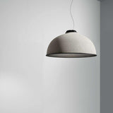 Farel Acoustic Suspension by Luceplan, Color: Light Grey/Dark Grey, Dark Grey/Raw White, Rust/Dark Grey, Aquamarine/Raw White, Finish: Matt Black, Matt Aluminum, Matt Brass, Light Option: 2700K LED, 3000K LED, 3500K LED | Casa Di Luce Lighting