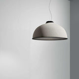 Farel Acoustic Suspension by Luceplan, Color: Light Grey/Dark Grey, Dark Grey/Raw White, Rust/Dark Grey, Aquamarine/Raw White, Finish: Matt Black, Matt Aluminum, Matt Brass, Light Option: 2700K LED, 3000K LED, 3500K LED | Casa Di Luce Lighting