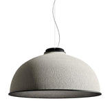 Farel Acoustic Suspension by Luceplan, Color: Light Grey/Dark Grey, Dark Grey/Raw White, Rust/Dark Grey, Aquamarine/Raw White, Finish: Matt Black, Matt Aluminum, Matt Brass, Light Option: 2700K LED, 3000K LED, 3500K LED | Casa Di Luce Lighting