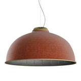 Farel Acoustic Suspension by Luceplan, Color: Light Grey/Dark Grey, Dark Grey/Raw White, Rust/Dark Grey, Aquamarine/Raw White, Finish: Matt Black, Matt Aluminum, Matt Brass, Light Option: 2700K LED, 3000K LED, 3500K LED | Casa Di Luce Lighting