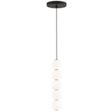Orbet Pendant By Tech Lighting, Finish: Nightshade Black, Number of Lights: 5 Light