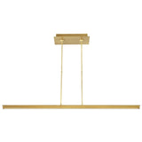 Stagger Linear Suspension By Tech Lighting, Size: Medium, Finish: Natural Brass