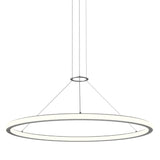 Luna Round LED Pendant By Sonneman Lighting, Size: Small, Finish: Bright Satin Aluminum