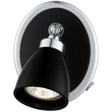 1-Light Black and Chrome Ciotti Black Spot by Eglo