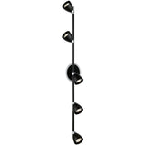 5-Light Black and Chrome Ciotti Black Spot by Eglo