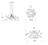 Oktopus Suspension Light by Cattelan Italia by Cattelan Italia, Size: Small, Large, , | Casa Di Luce Lighting