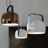 Bag Smooth Pendant by Karman, Color: Smooth Glossy Bronze-Karman, Smooth Glossy White-Karman, Size: Small, Large, | Casa Di Luce Lighting