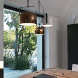 Bag Textured Pendant by Karman, Color: Textured Glossy Bronze-Karman, Textured Glossy White-Karman, Size: Small, Large, | Casa Di Luce Lighting