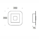 Plana Curve Flushmount by Casa Di Luce Collection - Casa Di Luce