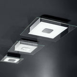 Bplana Square Flushmount by CDL (Casa Di Luce Collection), Shade Color: Silver Leaf, Gold Leaf, Mud, Red, Orange, Grey, Size: Small, Medium, Large, | Casa Di Luce Lighting