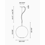 Beluga Royal Pendant by Fabbian, Finish: Bronze, Gold, Titanium, Size: Small, Medium, Large, | Casa Di Luce Lighting