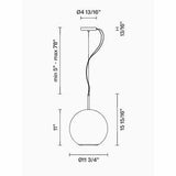 Beluga Royal Pendant by Fabbian, Finish: Bronze, Gold, Titanium, Size: Small, Medium, Large, | Casa Di Luce Lighting