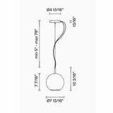 Beluga Royal Pendant by Fabbian, Finish: Bronze, Gold, Titanium, Size: Small, Medium, Large, | Casa Di Luce Lighting