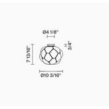 Cloudy Flushmount by Fabbian, Size: Small, Large, , | Casa Di Luce Lighting