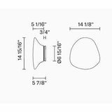Lumi - Mycena Wall/Ceiling Light by Fabbian, Light Option: E26, LED, Size: Small, Medium, Large, | Casa Di Luce Lighting
