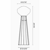 Aerostat Floor Lamp by Fabbian, Finish: Black, Copper, Brass, Size: Small, Large, | Casa Di Luce Lighting