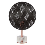 Chanpen Diamond Table Lamp by Forestier, Color: White, Black, Natural-Forestier, Finish: Copper, Gunmetal - Tech, Size: Small, Large | Casa Di Luce Lighting