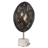 Chanpen Diamond Table Lamp by Forestier, Color: White, Black, Natural-Forestier, Finish: Copper, Gunmetal - Tech, Size: Small, Large | Casa Di Luce Lighting