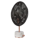 Chanpen Diamond Table Lamp by Forestier, Color: White, Black, Natural-Forestier, Finish: Copper, Gunmetal - Tech, Size: Small, Large | Casa Di Luce Lighting