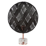 Chanpen Diamond Table Lamp by Forestier, Color: White, Black, Natural-Forestier, Finish: Copper, Gunmetal - Tech, Size: Small, Large | Casa Di Luce Lighting