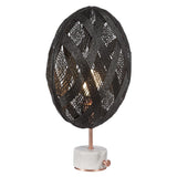 Chanpen Diamond Table Lamp by Forestier, Color: White, Black, Natural-Forestier, Finish: Copper, Gunmetal - Tech, Size: Small, Large | Casa Di Luce Lighting