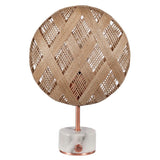 Chanpen Diamond Table Lamp by Forestier, Color: White, Black, Natural-Forestier, Finish: Copper, Gunmetal - Tech, Size: Small, Large | Casa Di Luce Lighting