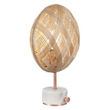 Chanpen Diamond Table Lamp by Forestier, Color: White, Black, Natural-Forestier, Finish: Copper, Gunmetal - Tech, Size: Small, Large | Casa Di Luce Lighting