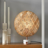 Chanpen Diamond Table Lamp by Forestier, Color: White, Black, Natural-Forestier, Finish: Copper, Gunmetal - Tech, Size: Small, Large | Casa Di Luce Lighting