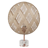 Chanpen Diamond Table Lamp by Forestier, Color: White, Black, Natural-Forestier, Finish: Copper, Gunmetal - Tech, Size: Small, Large | Casa Di Luce Lighting