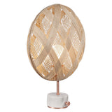 Chanpen Diamond Table Lamp by Forestier, Color: White, Black, Natural-Forestier, Finish: Copper, Gunmetal - Tech, Size: Small, Large | Casa Di Luce Lighting