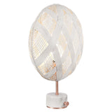 Chanpen Diamond Table Lamp by Forestier, Color: White, Black, Natural-Forestier, Finish: Copper, Gunmetal - Tech, Size: Small, Large | Casa Di Luce Lighting