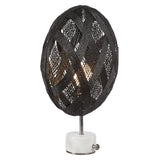 Chanpen Diamond Table Lamp by Forestier, Color: White, Black, Natural-Forestier, Finish: Copper, Gunmetal - Tech, Size: Small, Large | Casa Di Luce Lighting