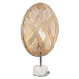 Chanpen Diamond Table Lamp by Forestier, Color: White, Black, Natural-Forestier, Finish: Copper, Gunmetal - Tech, Size: Small, Large | Casa Di Luce Lighting