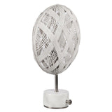 Chanpen Diamond Table Lamp by Forestier, Color: White, Black, Natural-Forestier, Finish: Copper, Gunmetal - Tech, Size: Small, Large | Casa Di Luce Lighting