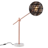 Chanpen Diamond Desk Lamp by Forestier, Color: Black, Finish: Copper, Size: Small | Casa Di Luce Lighting