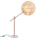 Chanpen Diamond Desk Lamp by Forestier, Color: White, Black, Natural-Forestier, Finish: Copper, Gunmetal - Tech, Size: Small, Large | Casa Di Luce Lighting