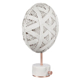 Chanpen Hexagon Table Lamp by Forestier, Color: White, Black, Natural-Forestier, Finish: Copper, Gunmetal - Tech, Size: Small, Large | Casa Di Luce Lighting