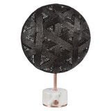 Chanpen Hexagon Table Lamp by Forestier, Color: White, Black, Natural-Forestier, Finish: Copper, Gunmetal - Tech, Size: Small, Large | Casa Di Luce Lighting