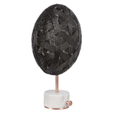 Chanpen Hexagon Table Lamp by Forestier, Color: White, Black, Natural-Forestier, Finish: Copper, Gunmetal - Tech, Size: Small, Large | Casa Di Luce Lighting