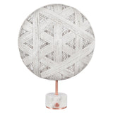 Chanpen Hexagon Table Lamp by Forestier, Color: White, Black, Natural-Forestier, Finish: Copper, Gunmetal - Tech, Size: Small, Large | Casa Di Luce Lighting