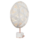 Chanpen Hexagon Table Lamp by Forestier, Color: White, Black, Natural-Forestier, Finish: Copper, Gunmetal - Tech, Size: Small, Large | Casa Di Luce Lighting